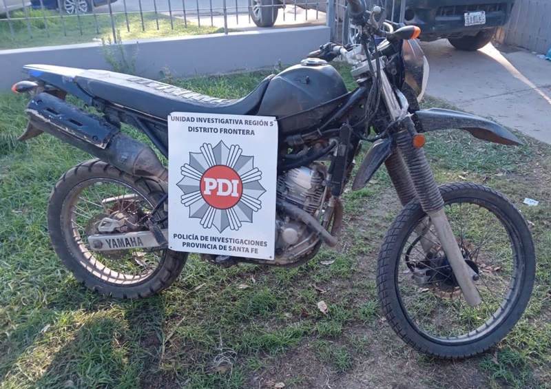 MOTOCICLETA RECUPERADA